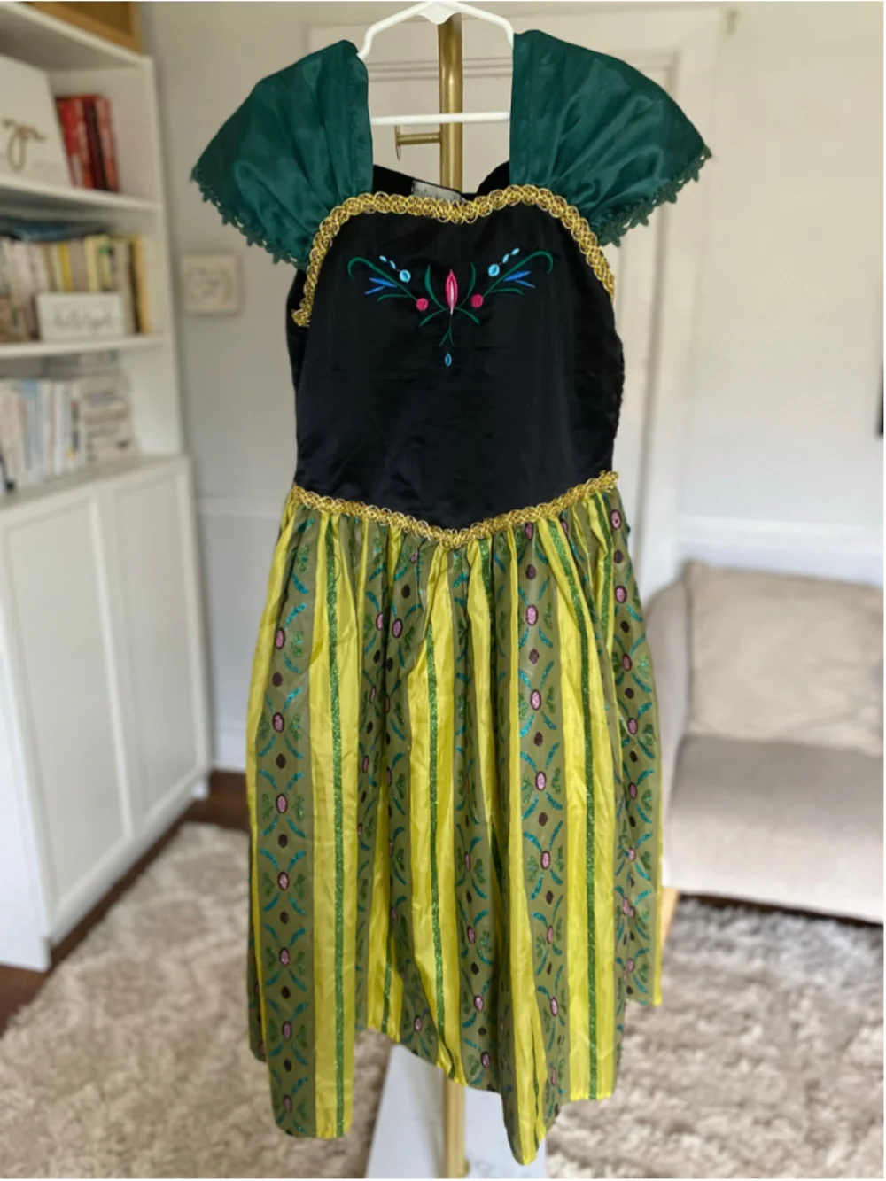 Trish Scully Frozen Anna Princess Maxi Dress Girls 6 Costume Play Dress-up